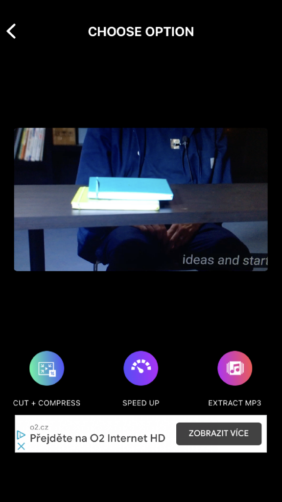 Screen of Dao Van Duy (Video Compress – Shrink Vids) choose option