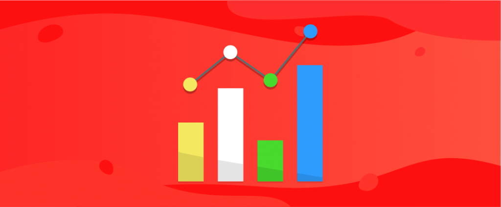 Colored YouTube statistics